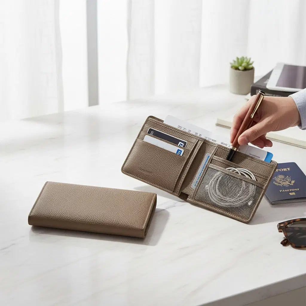 Travel Tech Organiser Brown Twin Set lifestyle