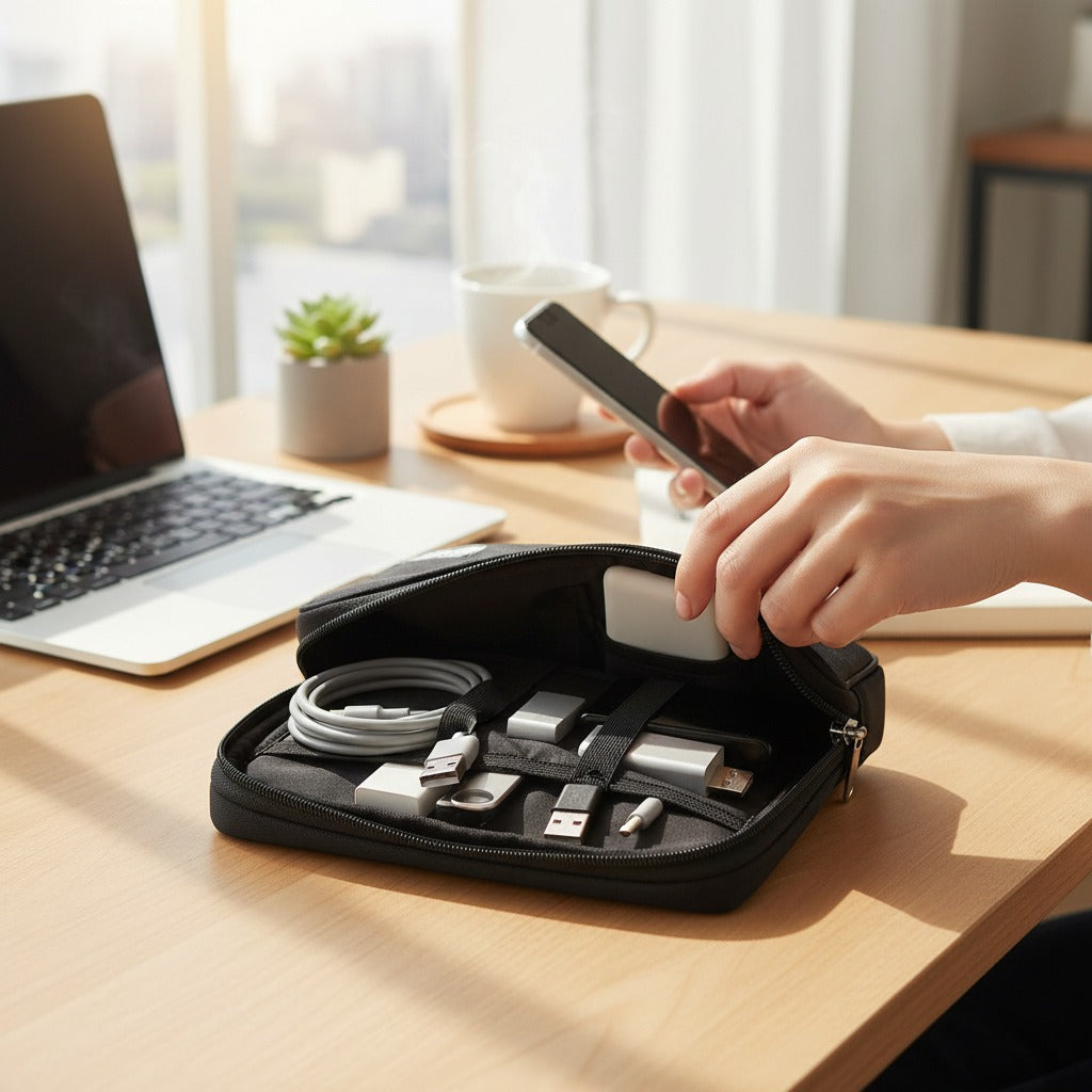 CordNest Waterproof Tech Organiser preventing common travel cable mistakes