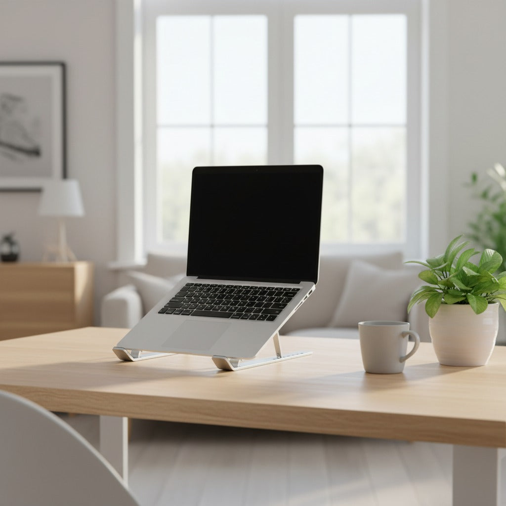 CordNest Vertical Laptop Stand and Foldable Laptop Stand compared